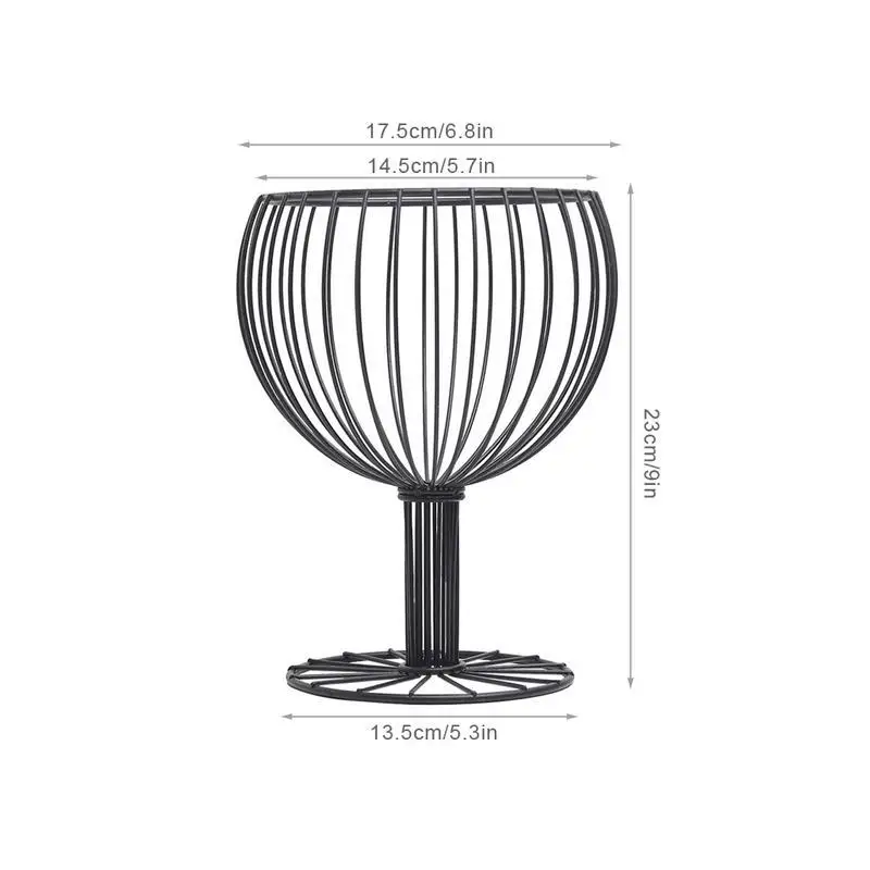 Полой Металлической винной Стекло Форма корзина для фруктов из простой бытовой