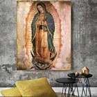 Дева Мария Гуадалупе картина маслом Современный абстрактный дизайн искусство стены роспись для домашнего декора комнаты