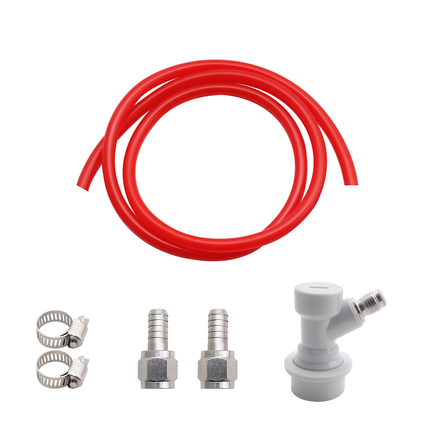 4-футовый шаровой замок для газовой линии быстроразъемный красный газовый шланг