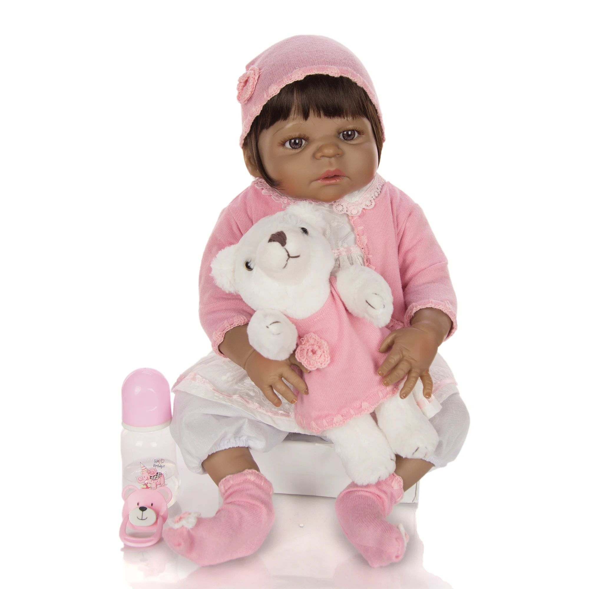 57 см силиконовые куклы для новорожденных Реалистичная Модная Кукла игрушка