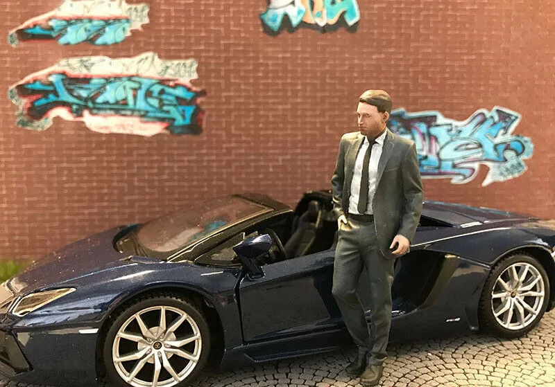 1/35 человек (не включая автомобиль) набор для сборки фигурок из смолы|Наборы