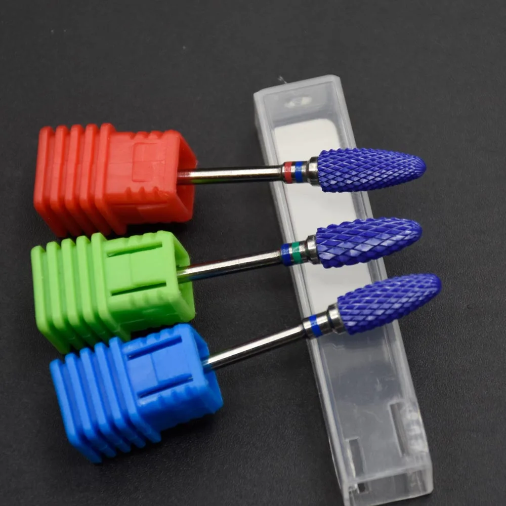 11 Тип горячие керамические сверла для ногтей 2/32 ''резак Маникюр дрель