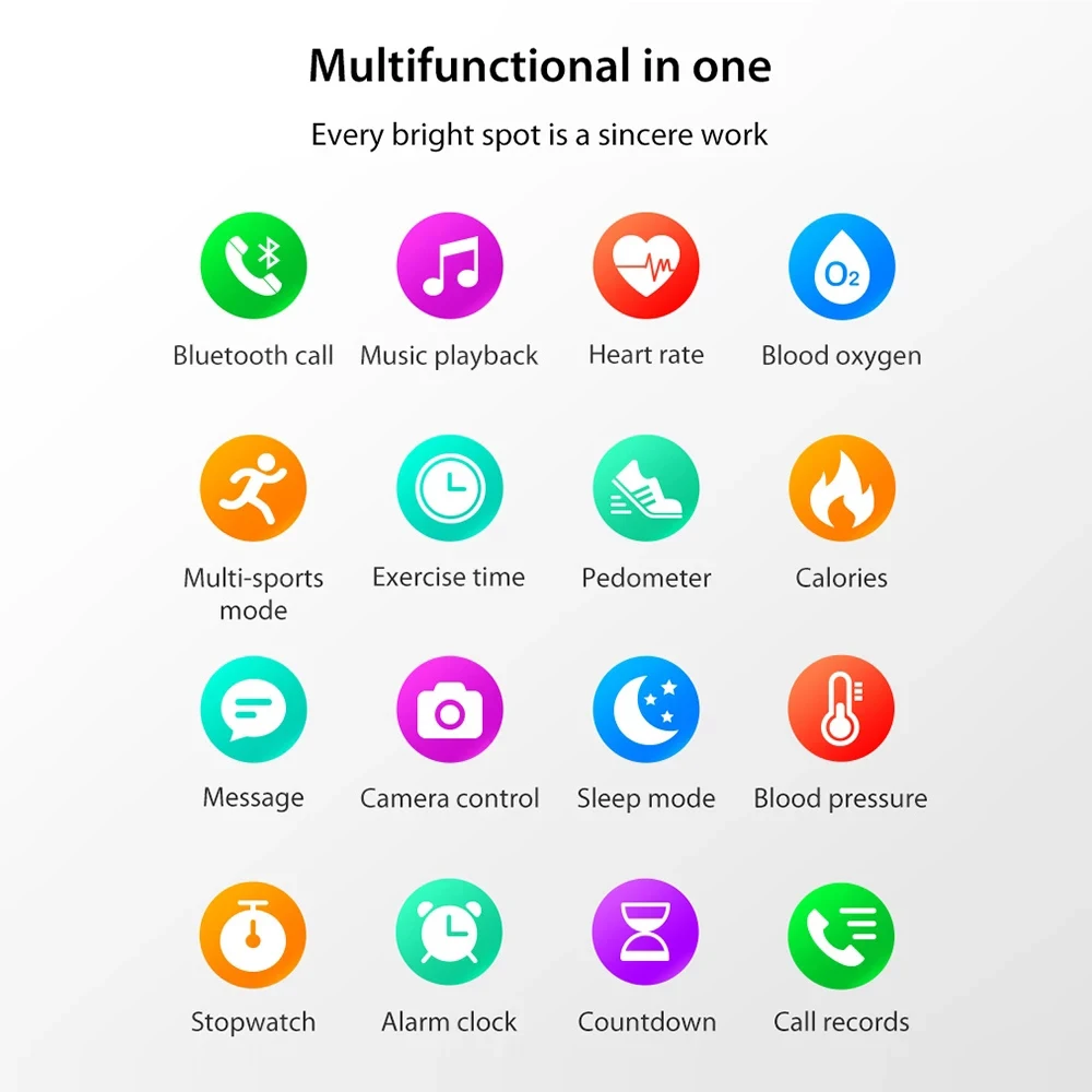 

Smart Watch S26 2021 Bluetooth Call Men Women HD Display Screen Smartwatch Waterproof Multi-Mode Sport For Android IOS