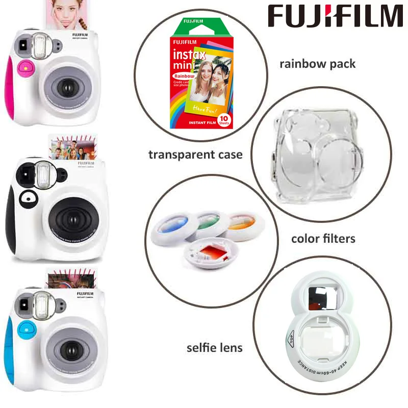 Чехол-сумка для камеры Instax из искусственной кожи для моментальной камеры Fujifilm Instax Mini 7s 7c и камеры Polaroid PIC-300