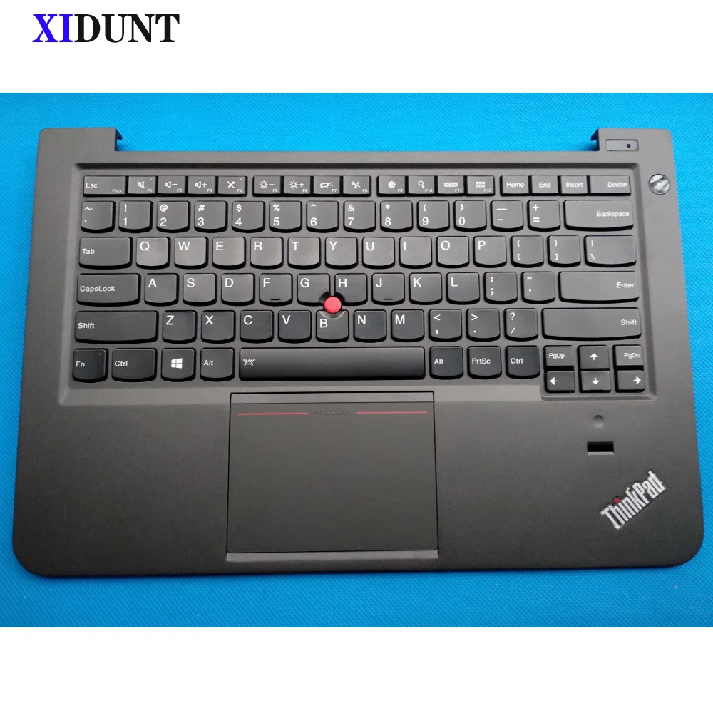 Jual Baru Asli Untuk Lenovo Thinkpad S3 S431 S3 S440 Keyboard Backlit AS Palmrest Cover Touchpad Lubang Sidik Jari