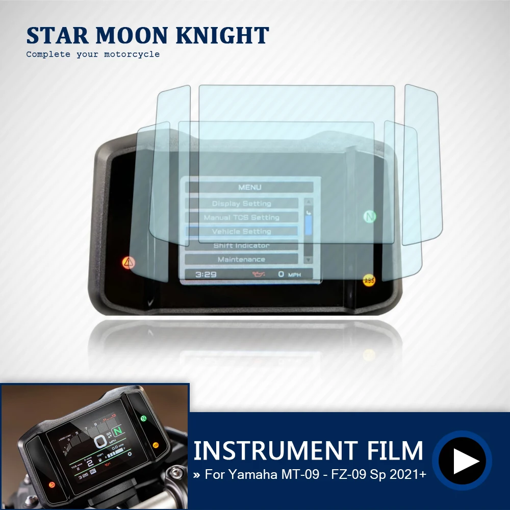 

Подходит для Yamaha MT-09 MT09 MT 09 FZ-09 FZ09 FZ 09 2021-защита для приборной панели мотоцикла от царапин защитная пленка для приборной панели