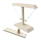 Игрушка Монтессори для детей и взрослых, настольная интерактивная игра с деревянным кольцом и крючком для бросания