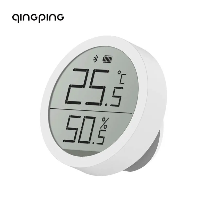 Датчик температуры и влажности Qingping Bluetooth совместимый с ЖК-экраном термометр