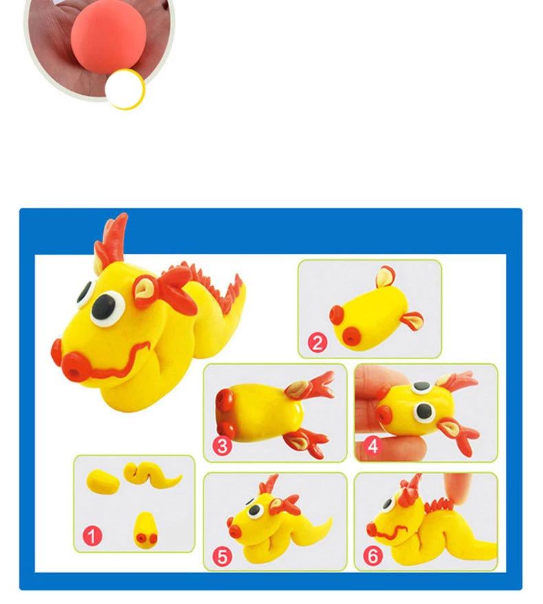 Kids Polymer Clay Super Light slime kit DIY Modelling Clay Slime Soft Intelligent Plasticine Learning Education Children For Toy