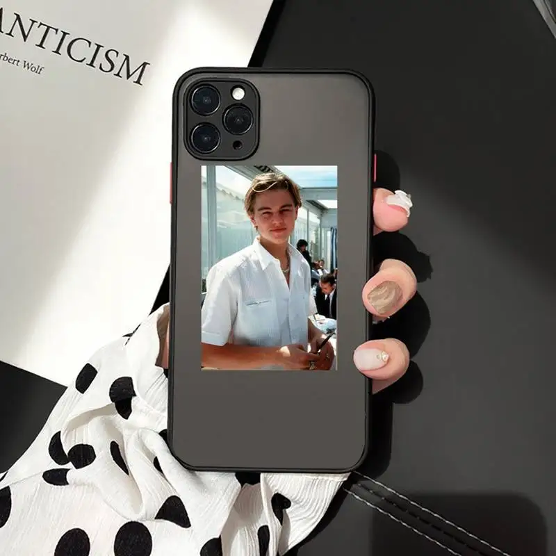 

American actors Leonardo DiCaprio Aesthetic Phone Case matte transparent For iphone 7 8 11 12 plus mini x xs xr pro max cover