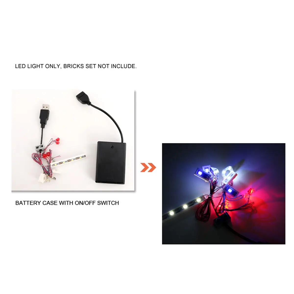 

DIY LED Light Lighting Kit ONLY For LEGO 42110 For Land Rover For Defender Car Bricks Toy (Not Include The Model)