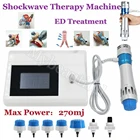 Аппарат для ударно-волновой терапии, оборудование для ударно-волновой терапии сенсорный экран 270MJ, для лечения эректильной дисфункции, массажер