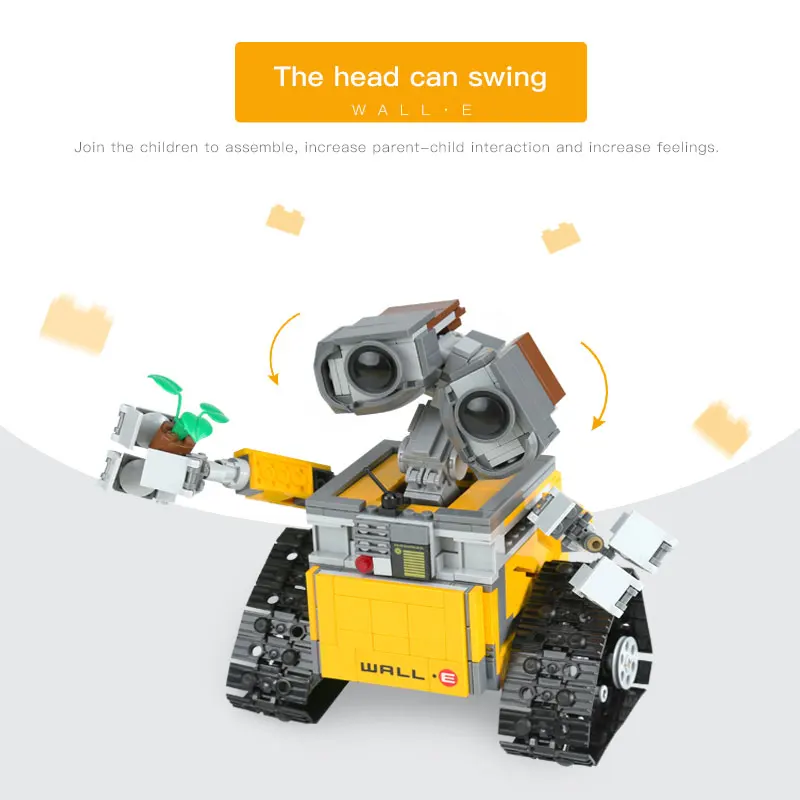 Идея робот WALLE лего Technic Creator 695 шт. Модель Строительный набор самофиксирующиеся