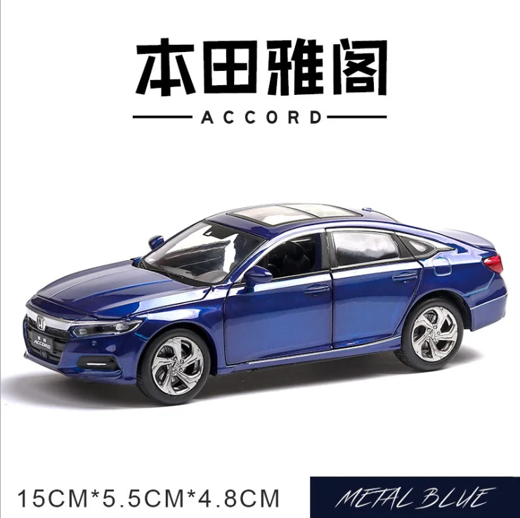 Модель автомобиля Honda accord 1: 32 модель из сплава Acousto оптическая сила возврата