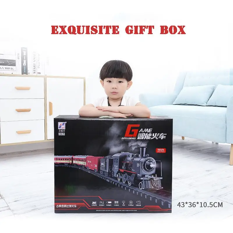 1:43 Масштаб литья под давлением электрический игрушечный поезд рельсы