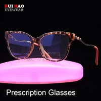 women prescription eyeglasses tr90 glasses frame fill lenses customize myopia hyperopia progressive spectacles 2063