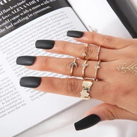 5piece combo set jewelry cool style simple diamond womens personality fashion fine rings gift accessories 5pcs combination gift