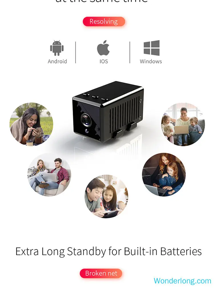 Full HD 1920x1080 WiFi мини-камера, настольная камера ночного видения, беспроводная няня камера, IP часы, Поддержка Android/iOS, телефон, видео камера