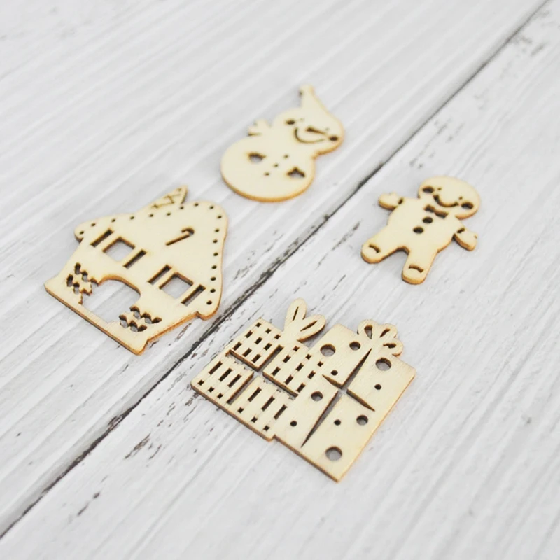 Happymems 2019 новые рождественские подарки снеговик деревянные формы украшения для