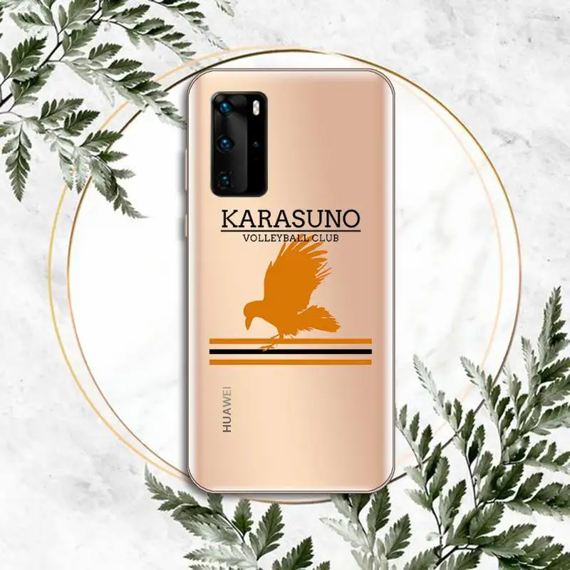 

karasuno high haikyuu volleyball team pantone Phone Case Transparent for Huawei P honor 8 10i 20 30 40 smart 2019