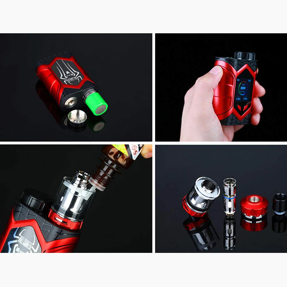 Комплект вейпа Vaptio Wall Crawler 80 Вт бокс мод 5 0 мл электронная сигарета аккумулятор 18650