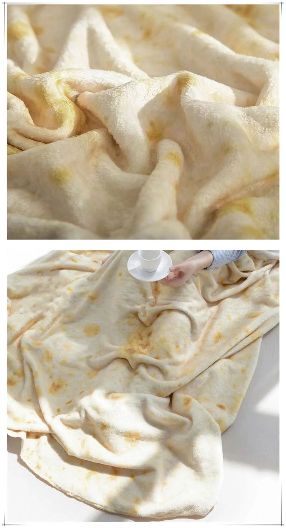 3D печатные фланелевые мягкие Burrito одеяло s круглая форма путешествия покрывало на кровать обертывание Пледы для гостиной забавные покрывала ковер