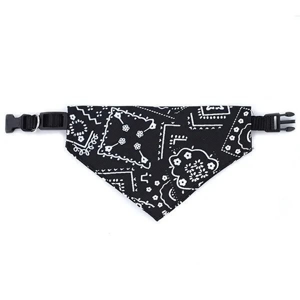 

Small Dog Adjustable Collars for Puppy Pet Slobber Towels Cat Kitty Print Scarf Outdoor Dogs Collar Neckerchief Accessories