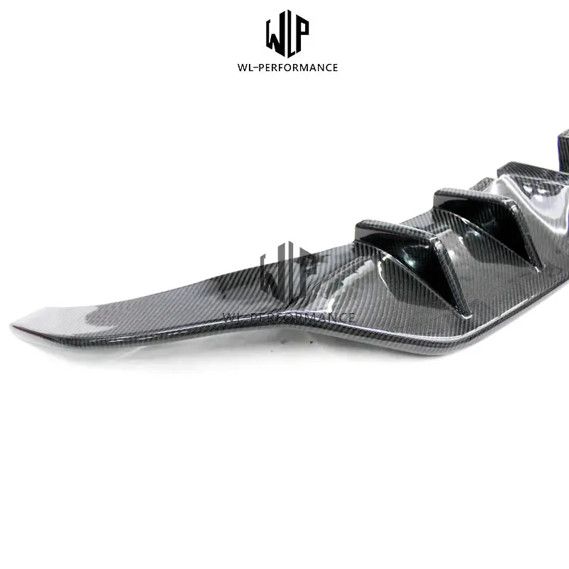 Golf 7 MK7 R400 углеродного волокна диффузор губа на задний бампер среднего вне