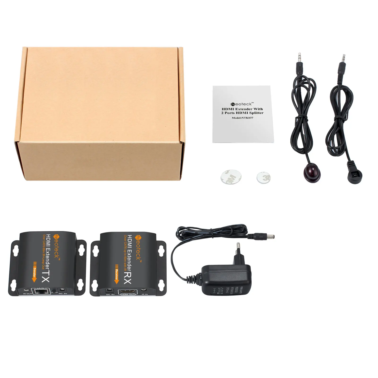 ESYNiC 1080p HDMI удлинитель IR Blaster приемник Удлинитель HD сигнал до 60 м RJ45 передатчик TX/RX