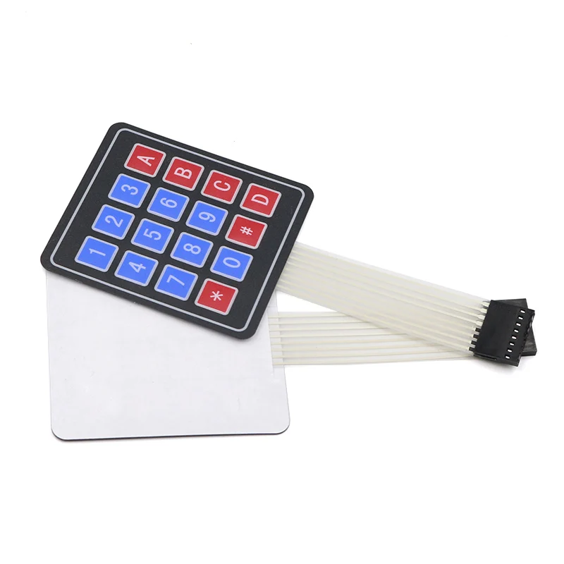 4x4 Matrix keyboard 4 12 16 20 Ключ 4*4 мембранная клавиатура 1x4 3x4 4x4 4*5 система матриц матрица клавиатура для arduino салона автомобиля - Цвет: 4x4 Matrix keyboard