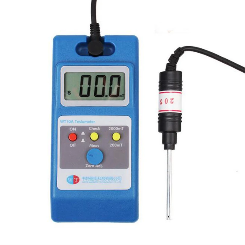 

Ручной цифровой измеритель Gaussmeter MREAY WT10A, Магнитный Измеритель поверхности, магнитного поля, 2000mT Высокоточный Измеритель Tesla
