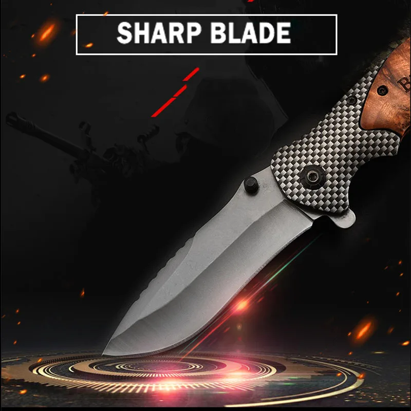 Красный палисандр нож с деревянной ручкой для охоты высокое качество EDC