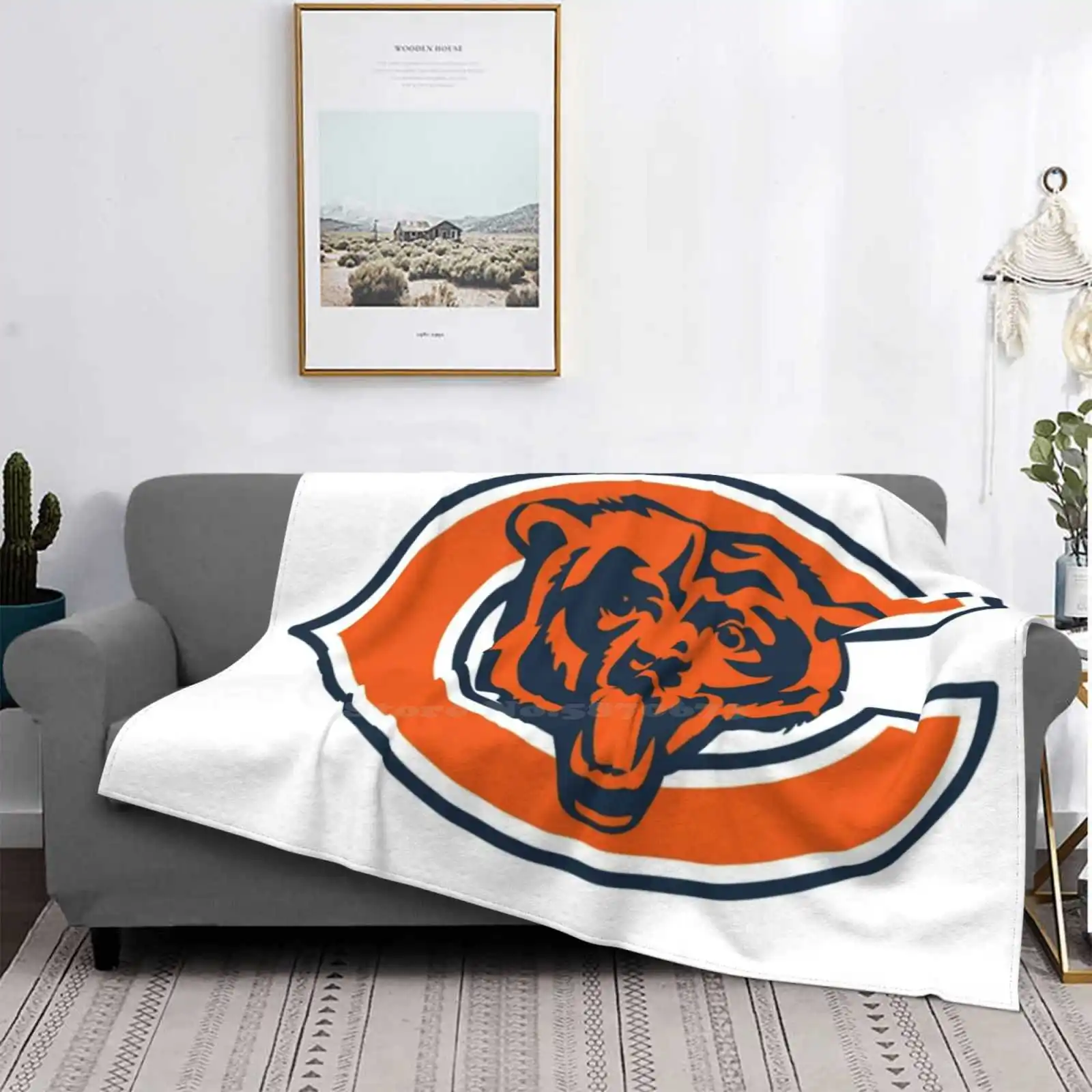 

Bears - Chicago Trend Style Funny Fashion Soft Throw Blanket Logo