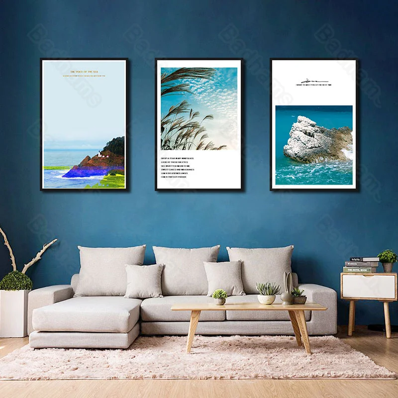 

Modern Decoration Home Mural Sofa Background Wall Sea View Painting Bedroom Dining Hall Corridor Porch Hanging Painting