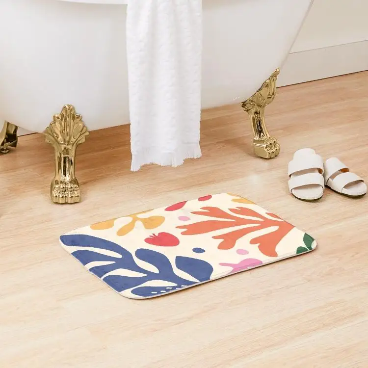 

Matisse Pattern 2 Bath Mat Modern Shower Room Toilet Bathroom Home Bedroom Pad Cartoon.Doormat Kitchen Living Room Carpet Wash
