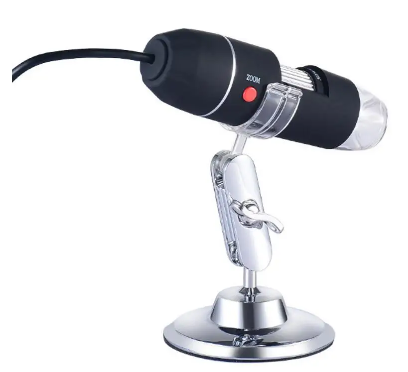 

500X 1000X LED Electronic Magnifying Glass Pocket USB Digital Microscope with Light for Beauty Salon Skin Detection Phone Repair