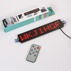 12 В 23 см красный автоматический светодиодный экран Дистанционное программируемое прокручивание рекламных сообщений панель заднего вида такси окно движущиеся знаки