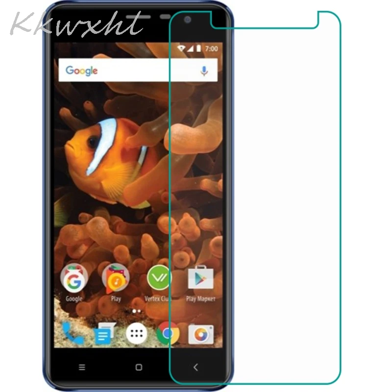 Закаленное стекло 9H для смартфона Vertex Impress Reef защитная пленка на экран