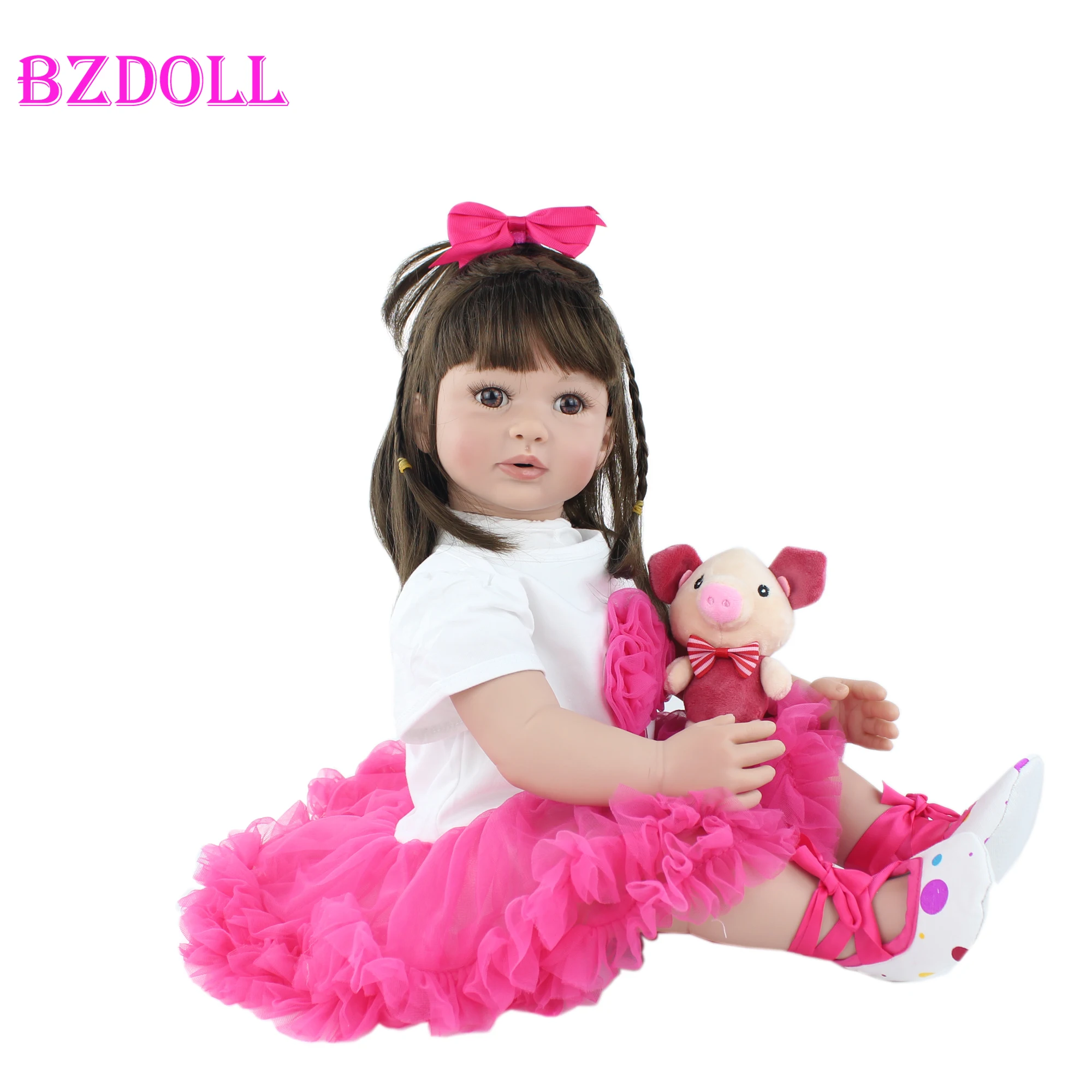60 см Силиконовые принцессы новорожденные младенцы куклы для детей младенец
