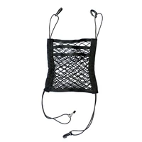 seat back hanging storage net holder mesh bags network string kit rubber automobile interior accessories 3 compartment car