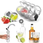Силиконовая форма для виски с 4 отверстиями, форма для шариков, круглая сетка для льда, кухонные принадлежности