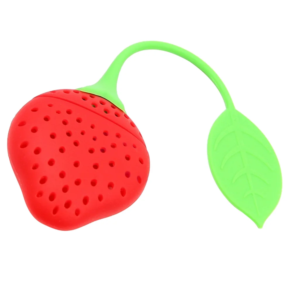 

Силиконовый ситечко для заваривания чая в форме фруктов, клубники, ситечко для рассеивания чая в форме листьев, кухонные инструменты, гадже...