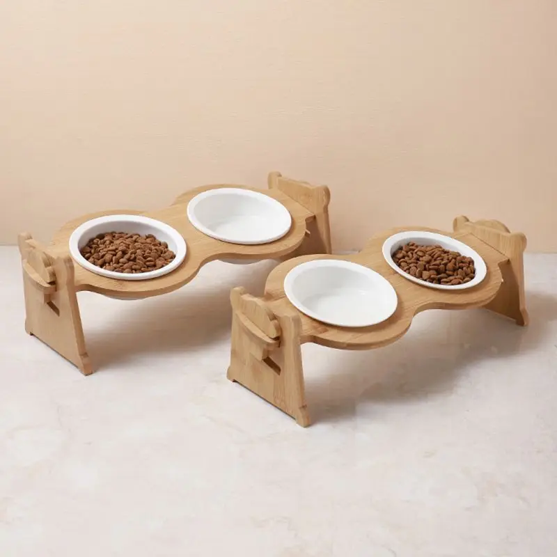 

Raised Pet Bowls With Raised Stand Pet Food and Water Bowls For Cats Dogs Feeders Pet Products Cat Bowl11