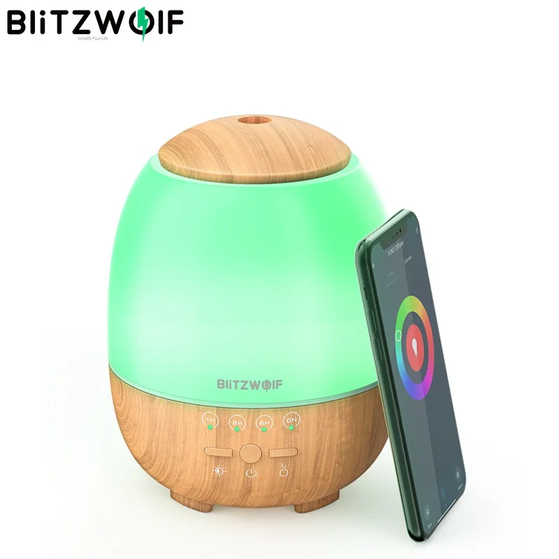 BlitzWolf BW-FUN3 WiFi диффузор эфирного масла Ароматерапия с красочным светильник