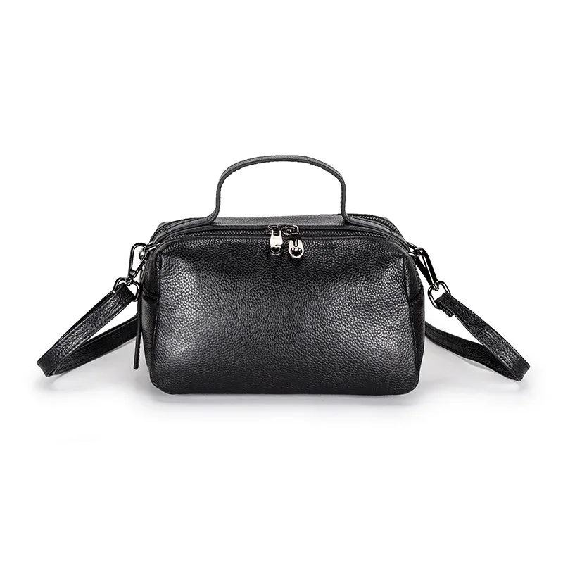 

Novelty LeatherTote Bag Women Fashionable Hundred-Style Temperamental Stiletto Sachels Double-Layered Cowhine Shoulder Handbags