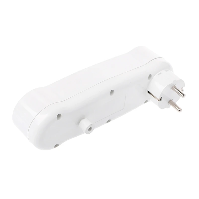 

T8NA Dual USB Ports 1 to 3 Way EU Standard Power Adapter Socket Strip Porous Terminal Board 16A Conversion Plug