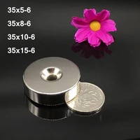 12pcs neodymium magnet d35mm hole 6 rare earth small strong round 35x1035x535x8 permanent ndfeb nickle magnetic