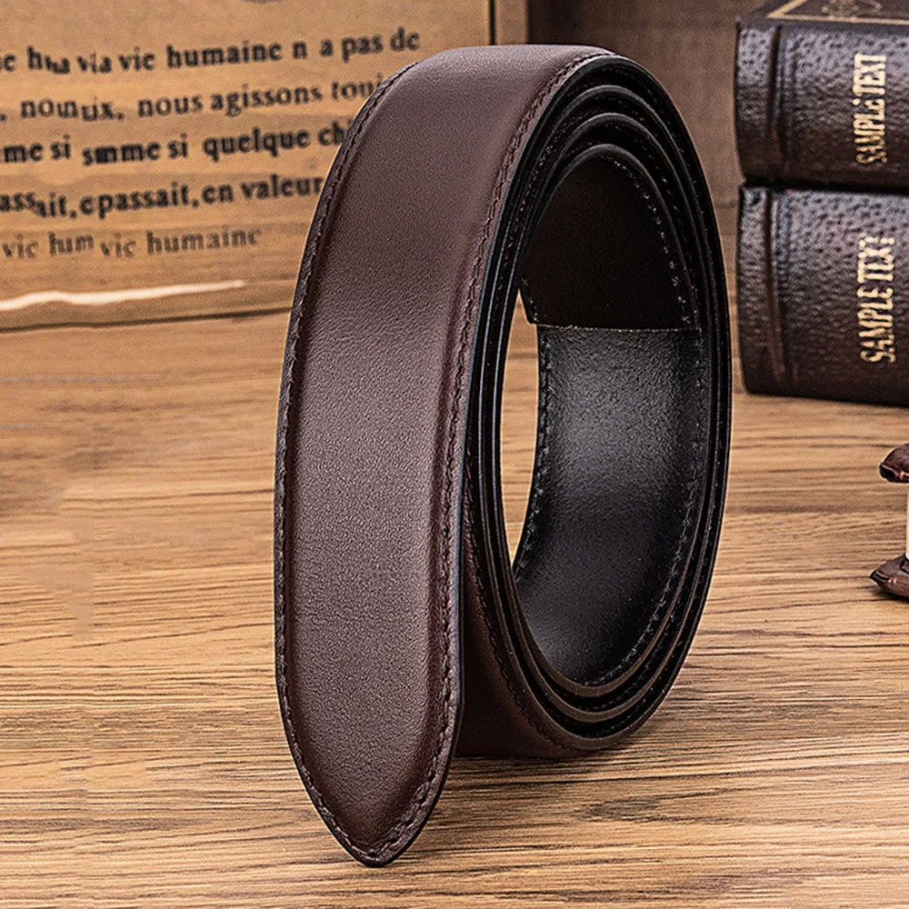FAJARINA Top Quality 100% Real Cow Cowhide Leather for Automatic 2.8cm Width Belts Strap for Women without Buckles N17FJ930