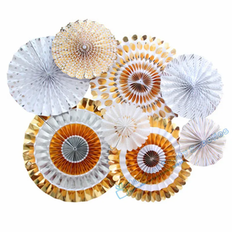 1 комплект (8 шт.) фон из фольги золотого пината бумажная розетка Свадебные