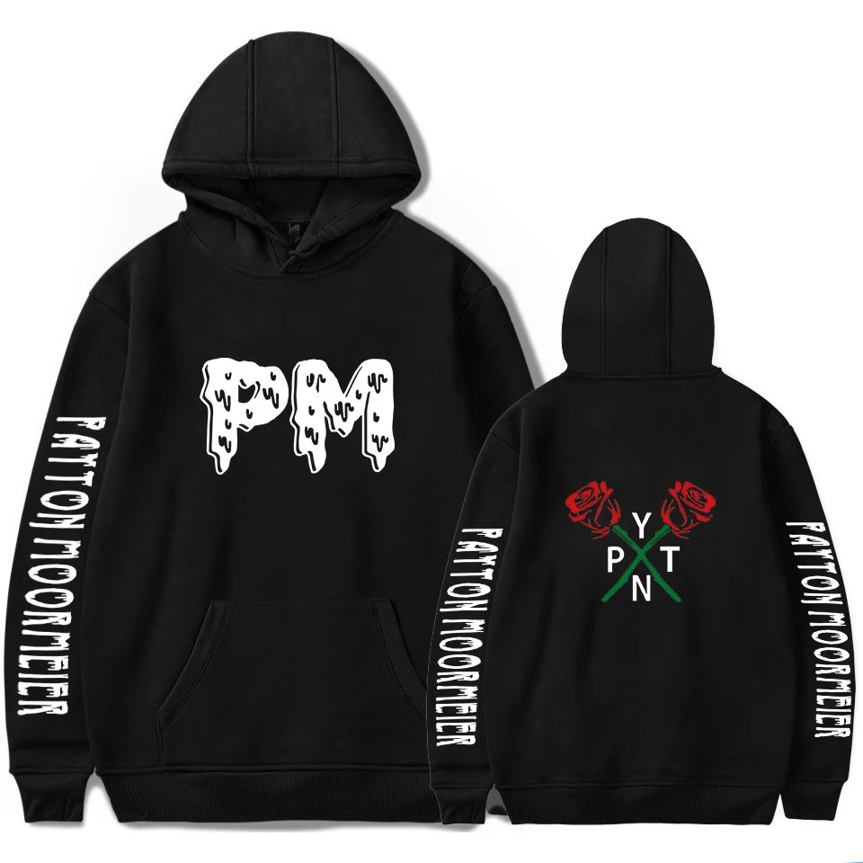 

Толстовка мужская с надписью Payton Moormeier, Модный повседневный свитшот, Молодежный топ оверсайз, Осень-зима